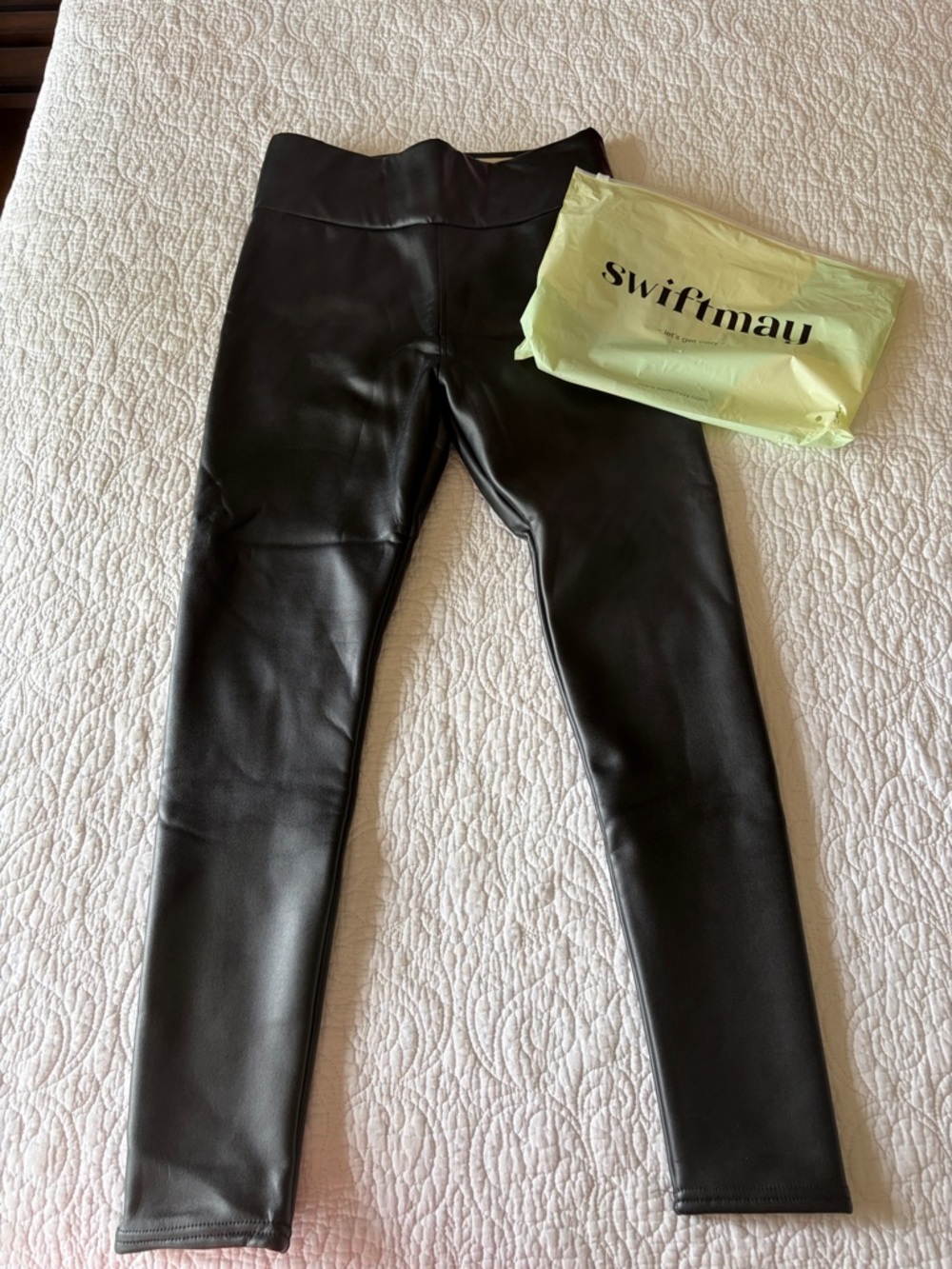 Black Faux Leather Leggings